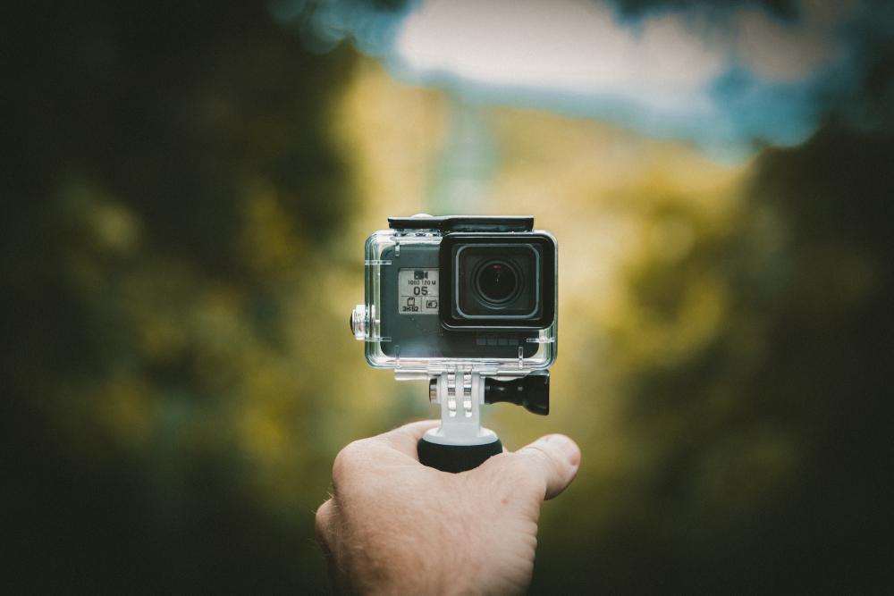 GoPro Camera held in hand